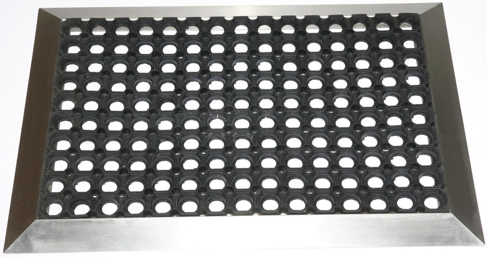 SZAGATO Fußmatte mit Edelstahl-Rahmen 70x50cm Kokos Gummi kaufen