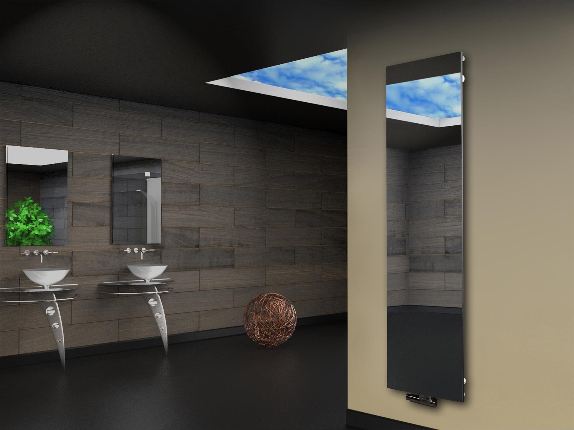 Badheizkörper mit Spiegel Montevideo 180cm 1118 Watt kaufen